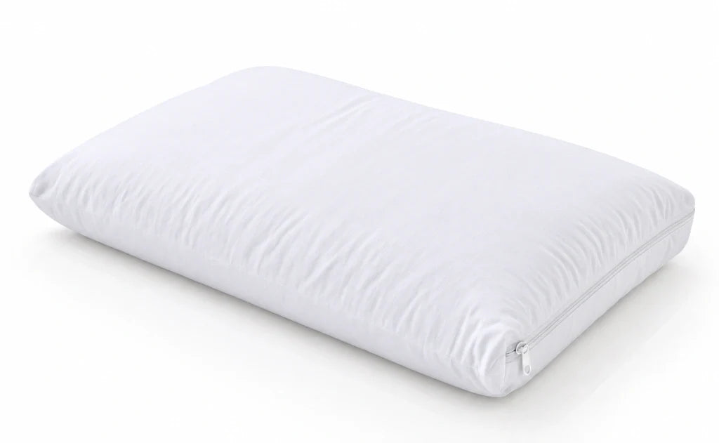 Almohada Viscoelástica Recta Exclusiva con funda blanca y cierre lateral