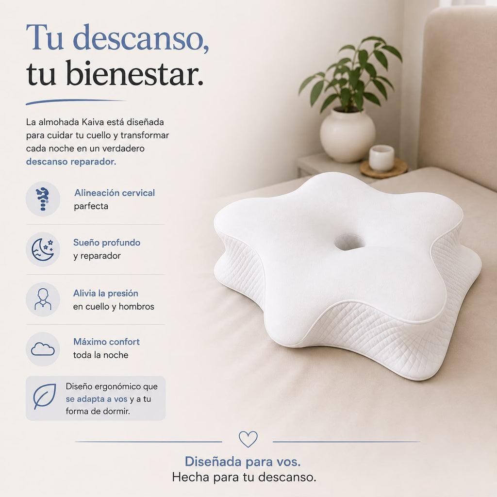 Almohada ergonómica cervical Memory Foam