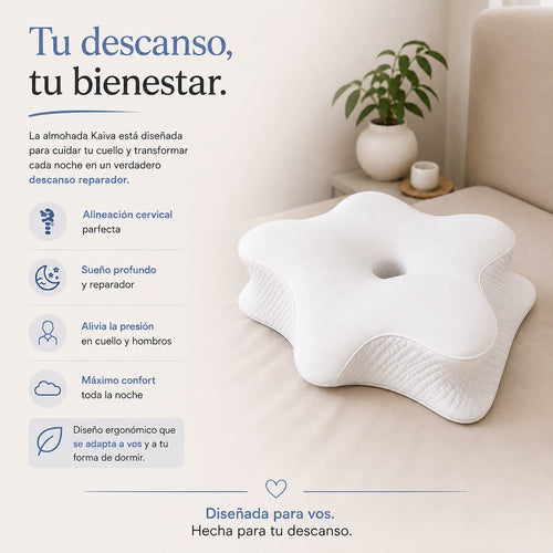 Almohada ergonómica cervical Memory Foam