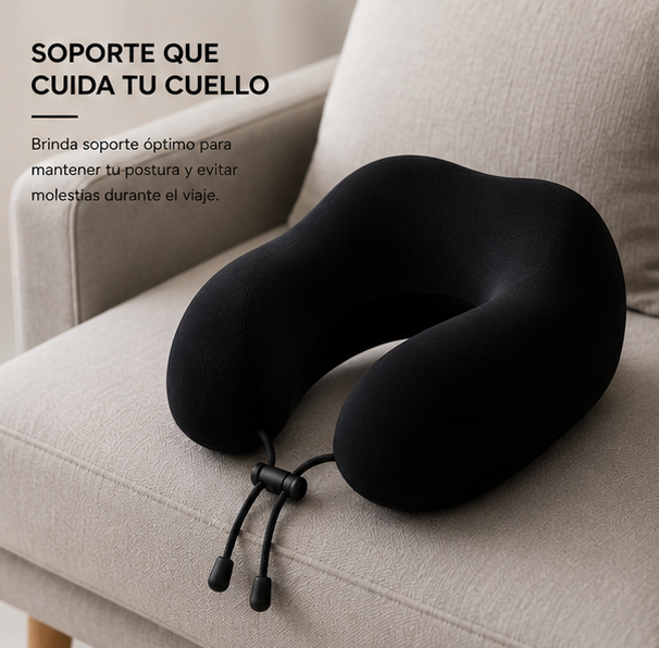 Almohada Inteligente Viscoelástica Cervical Cuello de Viaje